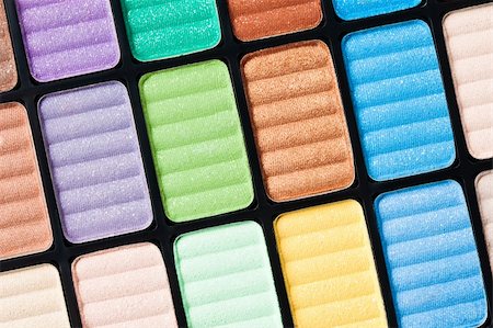 simsearch:400-05273248,k - Part of the colorful palette for makeup closeup Stock Photo - Budget Royalty-Free & Subscription, Code: 400-05317093