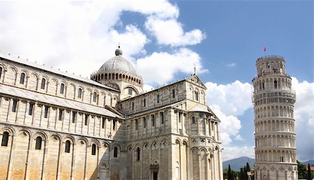roman towers - Duomo Cathedral and Leaning tower in Pisa, Tuscany, Italy Stock Photo - Budget Royalty-Free & Subscription, Code: 400-05317885
