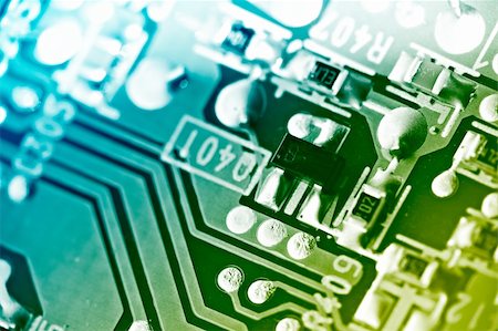 simsearch:400-04276984,k - Electronic circuit board. Macro shot, toned. Stock Photo - Budget Royalty-Free & Subscription, Code: 400-05318349