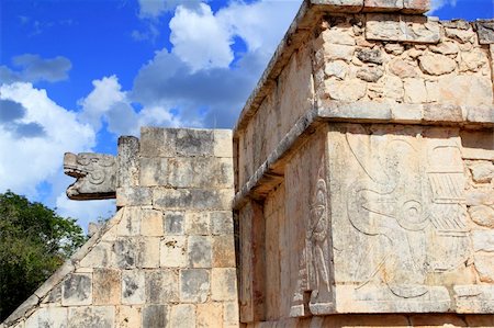 Chichen Itza hieroglyphics Mayan sculptures in Mexico Pyramids Stock Photo - Budget Royalty-Free & Subscription, Code: 400-05318692