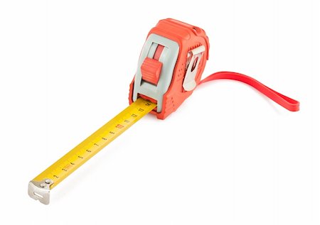 simsearch:400-07246719,k - Tape measure isolated on white background Stockbilder - Microstock & Abonnement, Bildnummer: 400-05318822