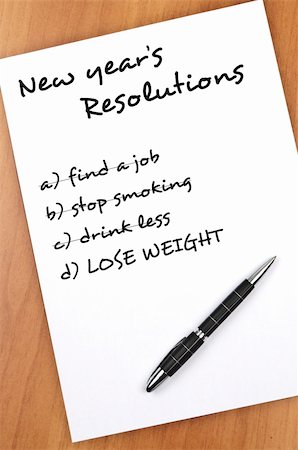 fuzzbones (artist) - New year resolution with Lose weight not completed Photographie de stock - Aubaine LD & Abonnement, Code: 400-05319114