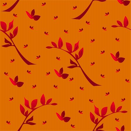 simsearch:400-04813899,k - Seamless wallpaper  a seam with flower and leaves Stock Photo - Budget Royalty-Free & Subscription, Code: 400-05319564