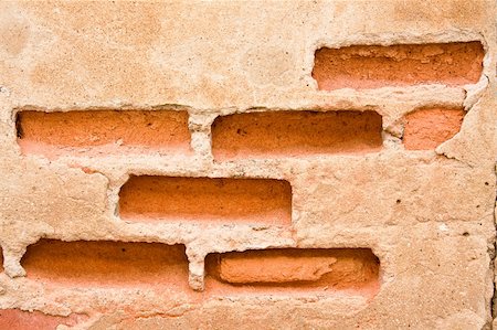 simsearch:400-08224001,k - Cracked brick wall Photographie de stock - Aubaine LD & Abonnement, Code: 400-05310205