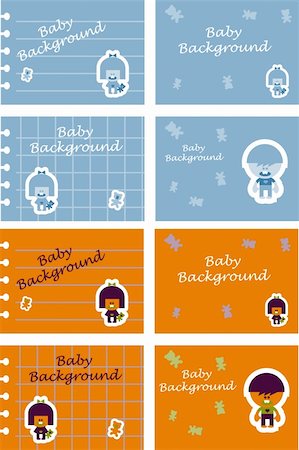 simsearch:400-04535025,k - kids background, icon, fake paper with Boys, girls, heart and bear sticker, label set , glamour note Stock Photo - Budget Royalty-Free & Subscription, Code: 400-05311358