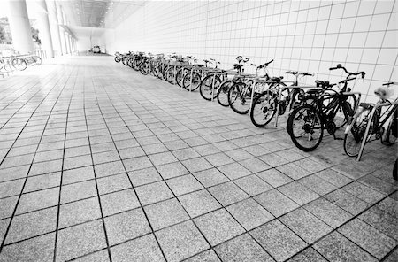 simsearch:400-06951810,k - Bike parking area outside a public railway station in germany europe Stock Photo - Budget Royalty-Free & Subscription, Code: 400-05311897