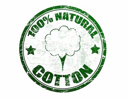 plant tag - Grunge rubber stamp with cotton and the text 100% natural cotton written inside, vector illustration Stock Photo - Budget Royalty-Free & Subscription, Code: 400-05312212