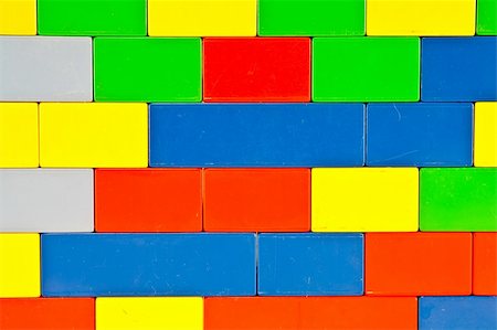 plastic blocks - Background of plastic building blocks.  Bright colors. Stock Photo - Budget Royalty-Free & Subscription, Code: 400-05312317