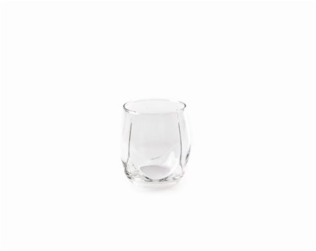 Empty glass isolated on a white background Stock Photo - Budget Royalty-Free & Subscription, Code: 400-05312487