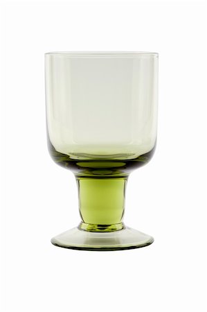 Empty glass isolated on a white background Stock Photo - Budget Royalty-Free & Subscription, Code: 400-05312535