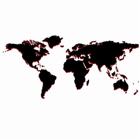 simsearch:400-04203901,k - black world map, vector art illustration Foto de stock - Super Valor sin royalties y Suscripción, Código: 400-05312824