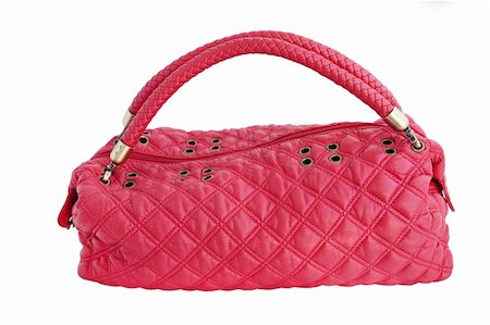 simsearch:400-07921170,k - Red stylish handbag against the white background Stockbilder - Microstock & Abonnement, Bildnummer: 400-05313180