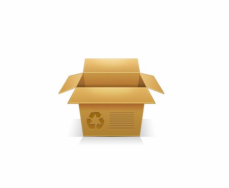 Illustration of an icon of an empty box on a white background. Stock Photo - Budget Royalty-Free & Subscription, Code: 400-05313647