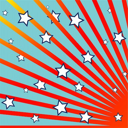 simsearch:400-04635516,k - stripes and stars background, abstract composition; vector art illustration Stock Photo - Budget Royalty-Free & Subscription, Code: 400-05324097