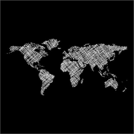 simsearch:400-04847731,k - striped white world map, abstract art illustration Stockbilder - Microstock & Abonnement, Bildnummer: 400-05324093