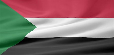 simsearch:400-04348687,k - High resolution flag of Sudan Photographie de stock - Aubaine LD & Abonnement, Code: 400-05324121