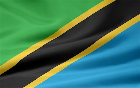 simsearch:400-04348687,k - High resolution flag of Tanzania Photographie de stock - Aubaine LD & Abonnement, Code: 400-05324122