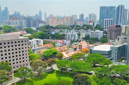 singapore orchard - Singapore cityscape at around Orchard CBD area during the day, with a number or low rise and high rise residential buildings, and greenery on the foreground Stock Photo - Budget Royalty-Free & Subscription, Code: 400-05324259