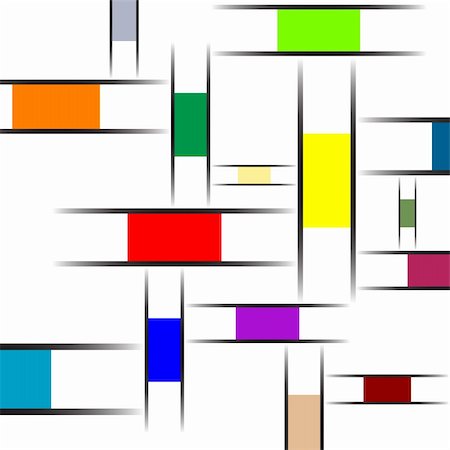 simsearch:400-06640545,k - mondrian abstract texture, vector art illustration Stock Photo - Budget Royalty-Free & Subscription, Code: 400-05324542