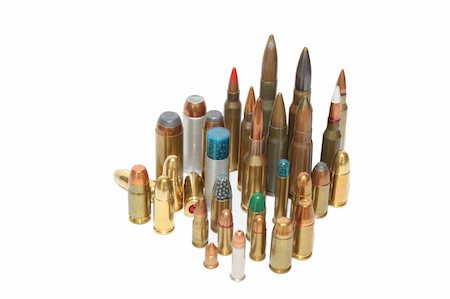 45mm, 9mm, ammo, ammunition, ballistic, brass, bullets, copper, horizontal, isolated, jacket, lead, long, lugar, montage, plated, polished, projectile, remington, rifle, shells, slug, winchester, police, army, shot, shooting, 50mm, 60mm Photographie de stock - Aubaine LD & Abonnement, Code: 400-05325242