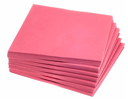 simsearch:400-05325346,k - Stack of Pink Invitation Envelopes Isolated on White with a Clipping Path. Photographie de stock - Aubaine LD & Abonnement, Code: 400-05325346