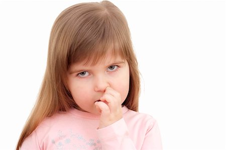 simsearch:400-05739745,k - little girl picking nose Stock Photo - Budget Royalty-Free & Subscription, Code: 400-05325403