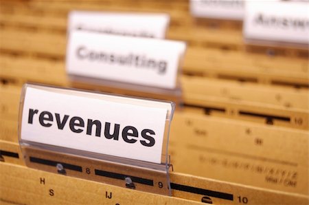 revenue - revenue or revenues word on business office folder showing financial success Stock Photo - Budget Royalty-Free & Subscription, Code: 400-05325676