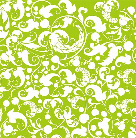 packing fabric - Green flower background Foto de stock - Super Valor sin royalties y Suscripción, Código: 400-05326017