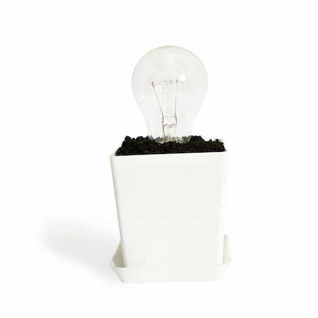 An image of a lightbulb in a pot Stock Photo - Budget Royalty-Free & Subscription, Code: 400-05326438