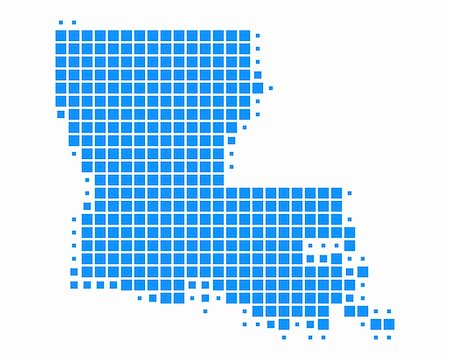 Map of Louisiana Stock Photo - Budget Royalty-Free & Subscription, Code: 400-05326594