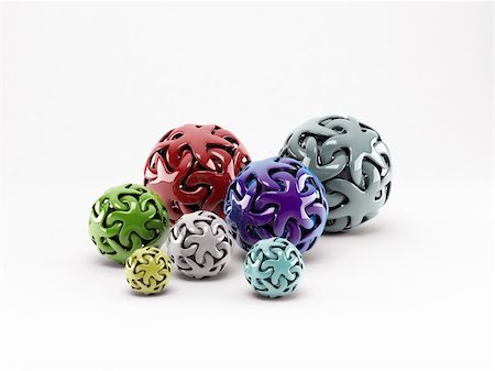 simsearch:400-04766687,k - balls isolated on white background Foto de stock - Super Valor sin royalties y Suscripción, Código: 400-05326767