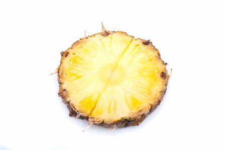 simsearch:400-04315300,k - Pineapple fruit isolated on white background Foto de stock - Super Valor sin royalties y Suscripción, Código: 400-05326784