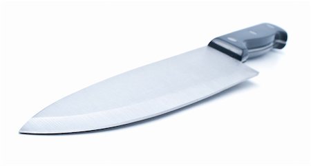 simsearch:400-05895238,k - The big knife on a white background.Shallow depth of field. Stockbilder - Microstock & Abonnement, Bildnummer: 400-05326839