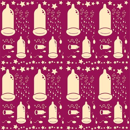 Seamless condom pattern background Stock Photo - Budget Royalty-Free & Subscription, Code: 400-05326896