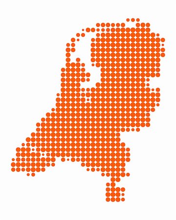 Map of the Netherlands Photographie de stock - Aubaine LD & Abonnement, Code: 400-05327149