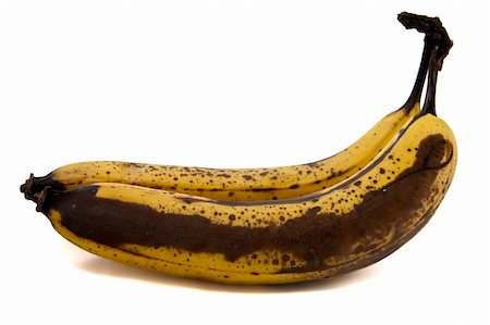 decaying fruit photography - Picture of two old bananas Stock Photo - Budget Royalty-Free & Subscription, Code: 400-05327279