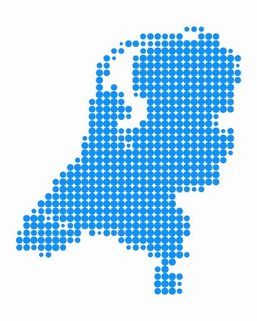 Map of the Netherlands Photographie de stock - Aubaine LD & Abonnement, Code: 400-05327361