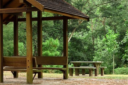 pavilion and picnic table at countryside Stock Photo - Budget Royalty-Free & Subscription, Code: 400-05327541