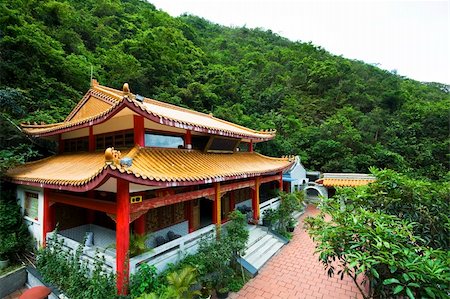 summerhouse - chinese temple in a mountain Photographie de stock - Aubaine LD & Abonnement, Code: 400-05327656