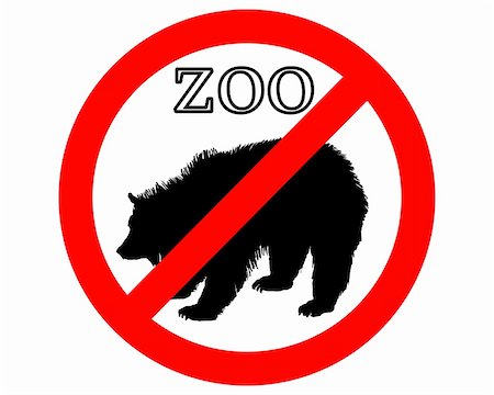 simsearch:400-05329405,k - Grizzly in zoo prohibited Foto de stock - Royalty-Free Super Valor e Assinatura, Número: 400-05327806