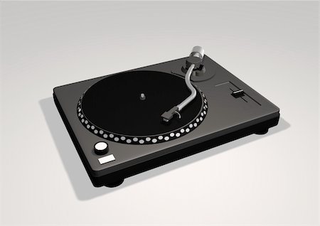 simsearch:853-03616784,k - 3D illustration of a turntable Photographie de stock - Aubaine LD & Abonnement, Code: 400-05328367