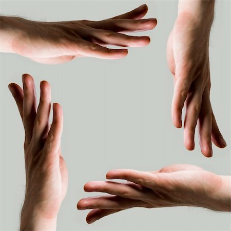 simsearch:400-07301842,k - Group of human hands  hands together, teamwork concept Fotografie stock - Microstock e Abbonamento, Codice: 400-05328411