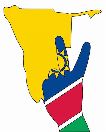 Namibia hand signal Stock Photo - Budget Royalty-Free & Subscription, Code: 400-05329169