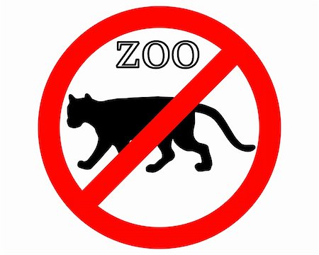 simsearch:400-05329148,k - Puma in zoo prohibited Photographie de stock - Aubaine LD & Abonnement, Code: 400-05329458