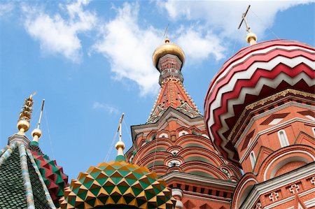 russia gold - St. Basil's Cathedral in Moscow on red square Stock Photo - Budget Royalty-Free & Subscription, Code: 400-05329580