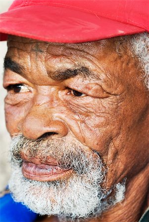 Old African black man with characterful face Stock Photo - Budget Royalty-Free & Subscription, Code: 400-05329824