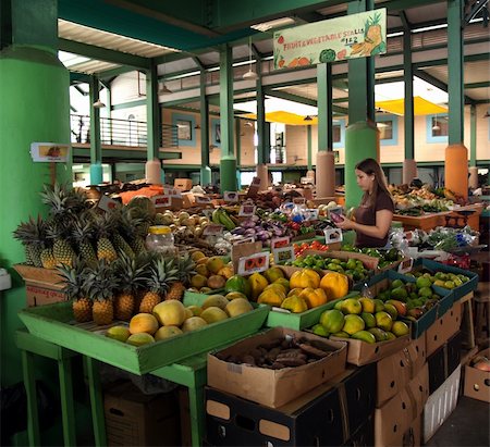 Young woman shopping in an Antigua farmer’s market. Stock Photo - Budget Royalty-Free & Subscription, Code: 400-05329850