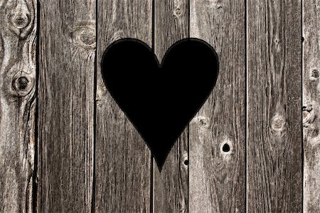 retro valentines frame - old wooden door with heart symbol Stock Photo - Budget Royalty-Free & Subscription, Code: 400-05320098