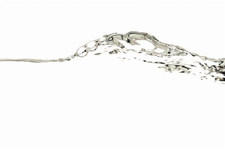 simsearch:400-06918144,k - Water line on white background. Stock Photo - Budget Royalty-Free & Subscription, Code: 400-05320290