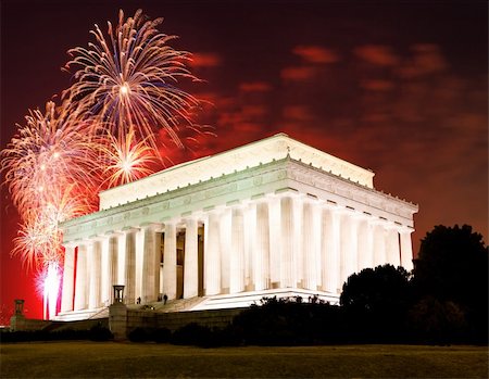 The Lincoln memorial in Washington DC USA Foto de stock - Super Valor sin royalties y Suscripción, Código: 400-05320420